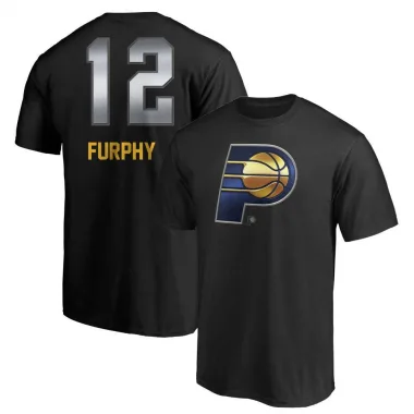 Black Men's Johnny Furphy Indiana Pacers Midnight Mascot T-Shirt