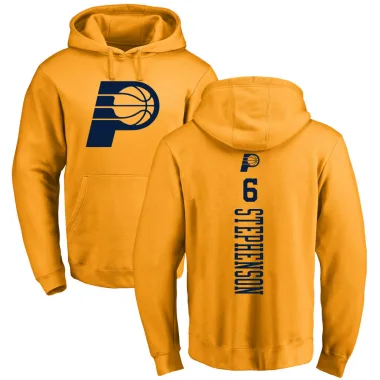Gold Men's Lance Stephenson Indiana Pacers Branded One Color Backer Pullover Hoodie