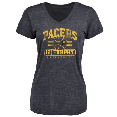 Navy Women's Johnny Furphy Indiana Pacers Baseline T-Shirt