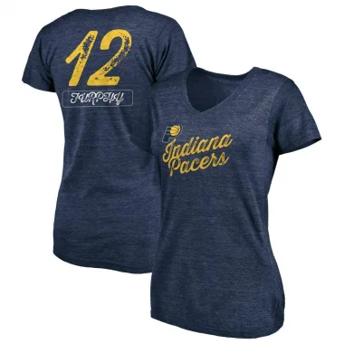 Navy Women's Johnny Furphy Indiana Pacers Sideline V-Neck T-Shirt
